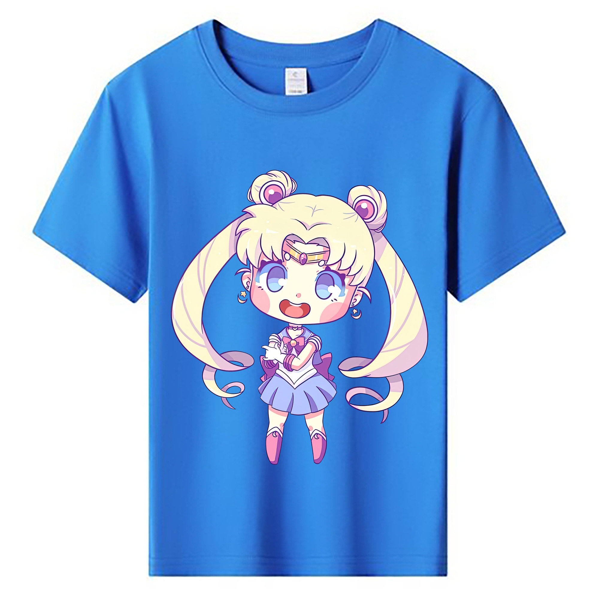 （画像用） 美少女戦士セーラームーン 月野 うさぎ つきの うさぎ Sailor Moon Tsukino Usagi 綿100％キッズTシャツ（フロントプリント）